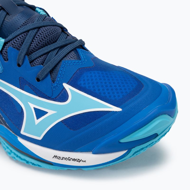 Férfi röplabda cipő Mizuno Wave Lightning Z8 Mid mugen kék/fehér/északkék 7