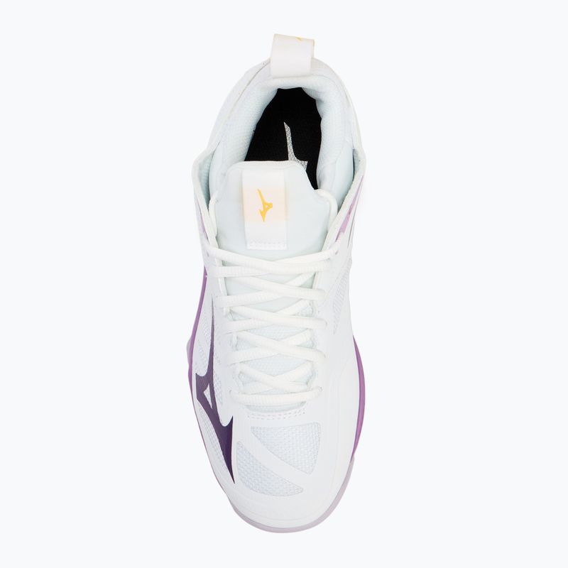 Női röplabda cipő Mizuno Wave Dimension fehér/patrician purple/quince 5