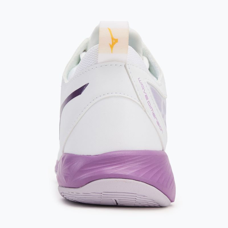 Női röplabda cipő Mizuno Wave Dimension Mid white/patrician purple/quince 6
