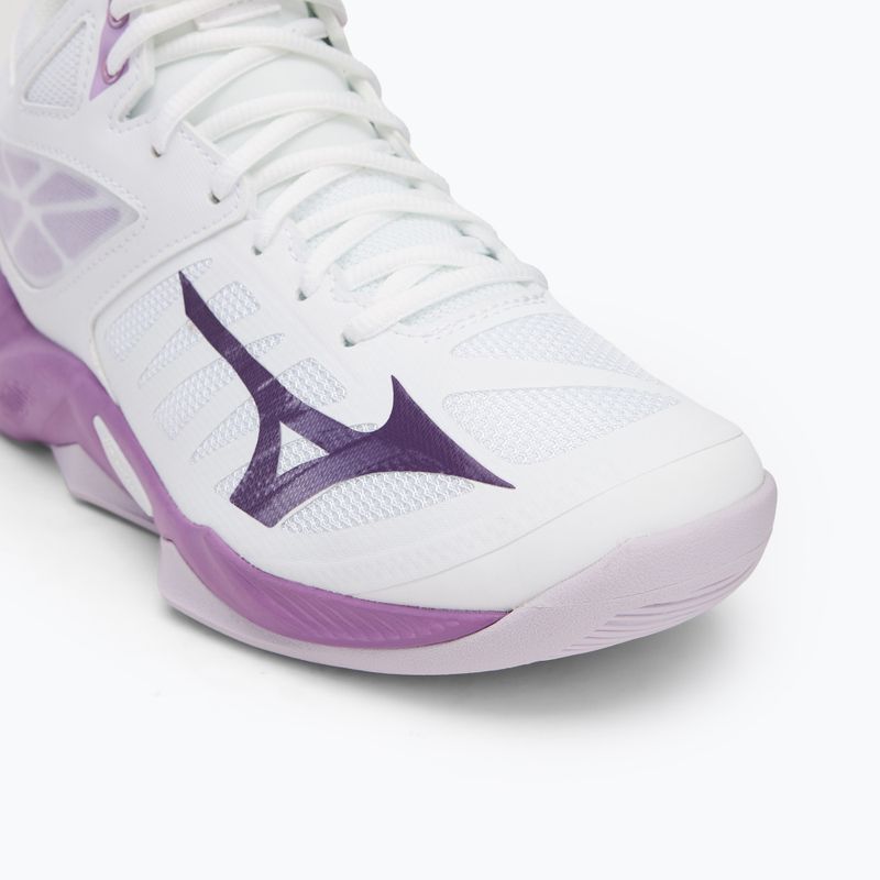 Női röplabda cipő Mizuno Wave Dimension Mid white/patrician purple/quince 7