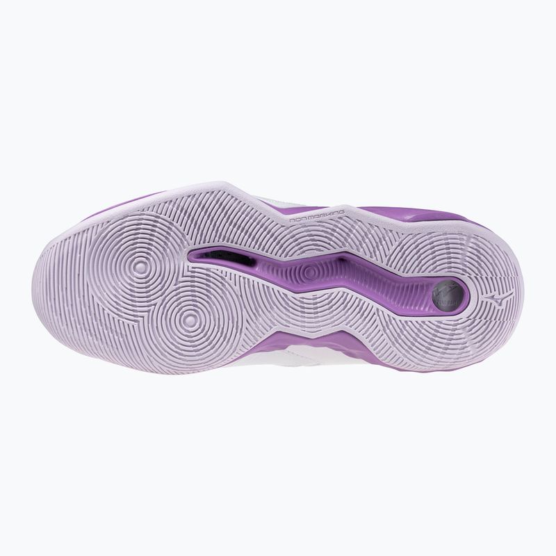 Női röplabda cipő Mizuno Wave Dimension Mid white/patrician purple/quince 9