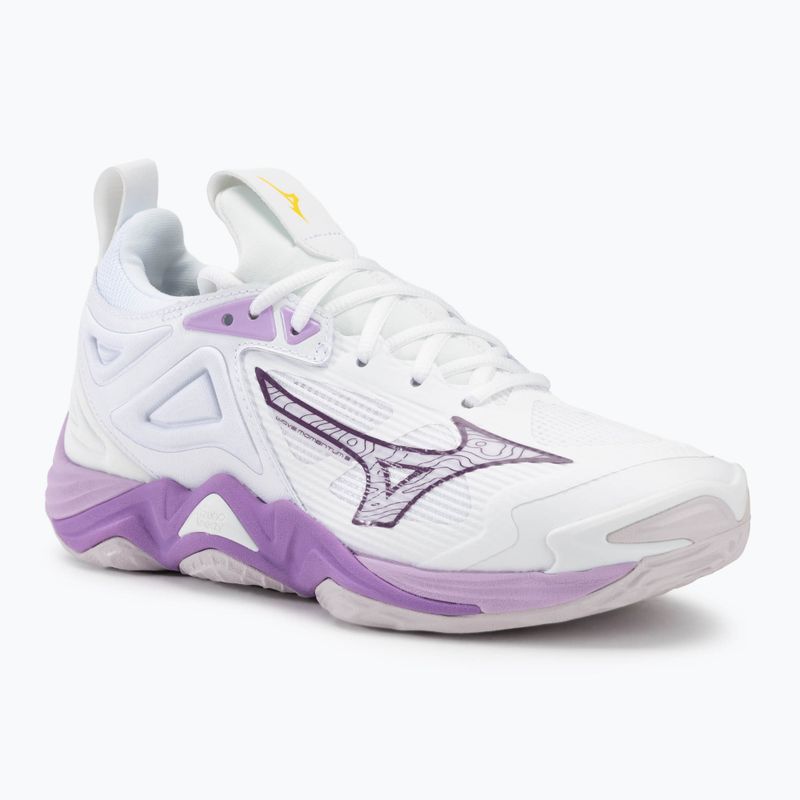 Női röplabda cipő Mizuno Wave Momentum 3 fehér/patrician purple/quince