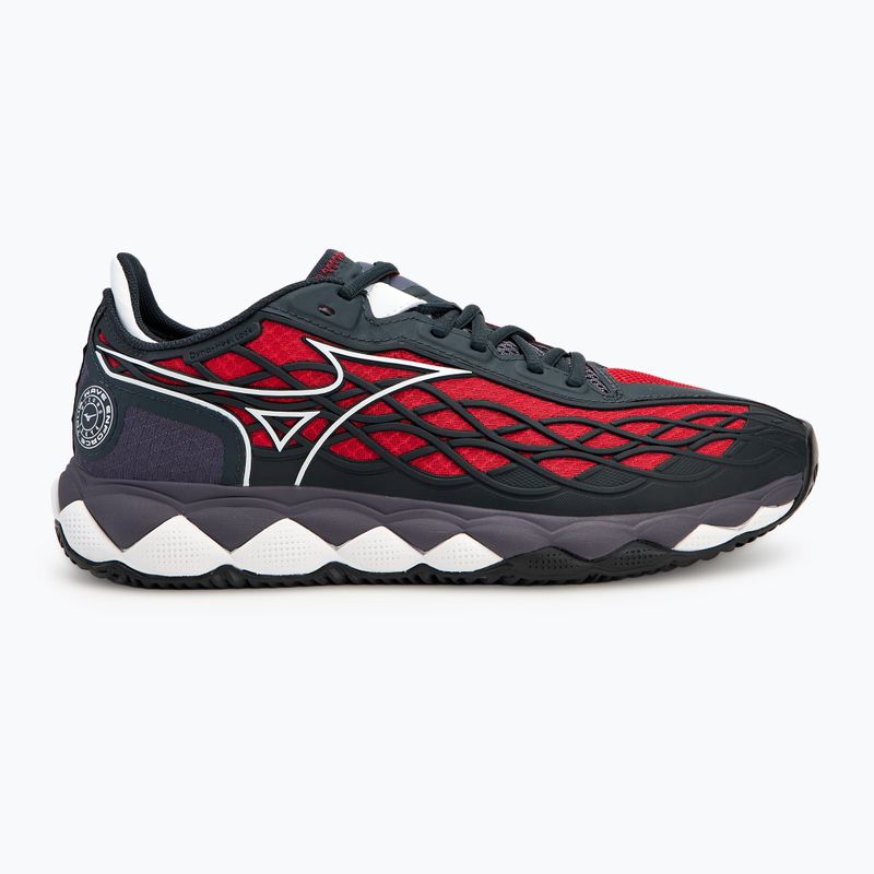 Férfi Mizuno Wave Enforce Tour Padel szürkekő/fehér/salsa padel cipő 2