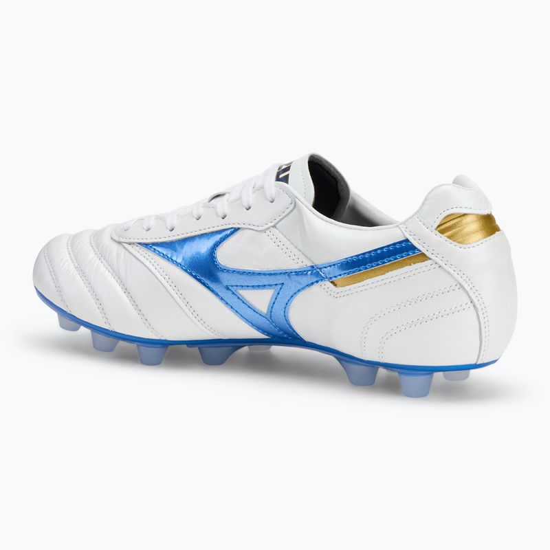 Mizuno Morelia II Japan Md fehér/lézerkék/arany férfi futballcipő 3
