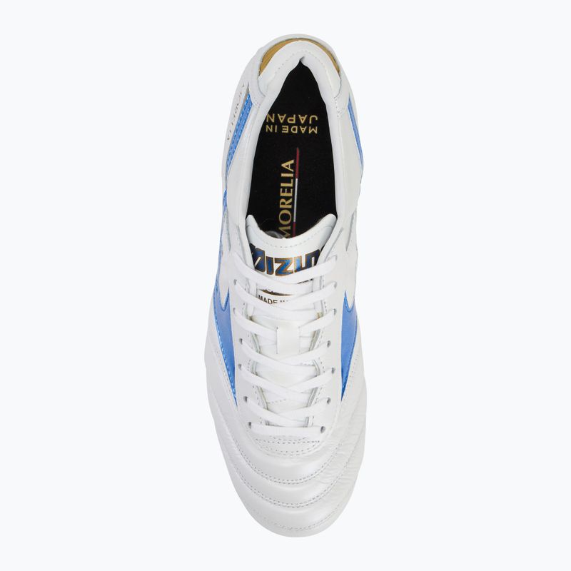 Mizuno Morelia II Japan Md fehér/lézerkék/arany férfi futballcipő 5
