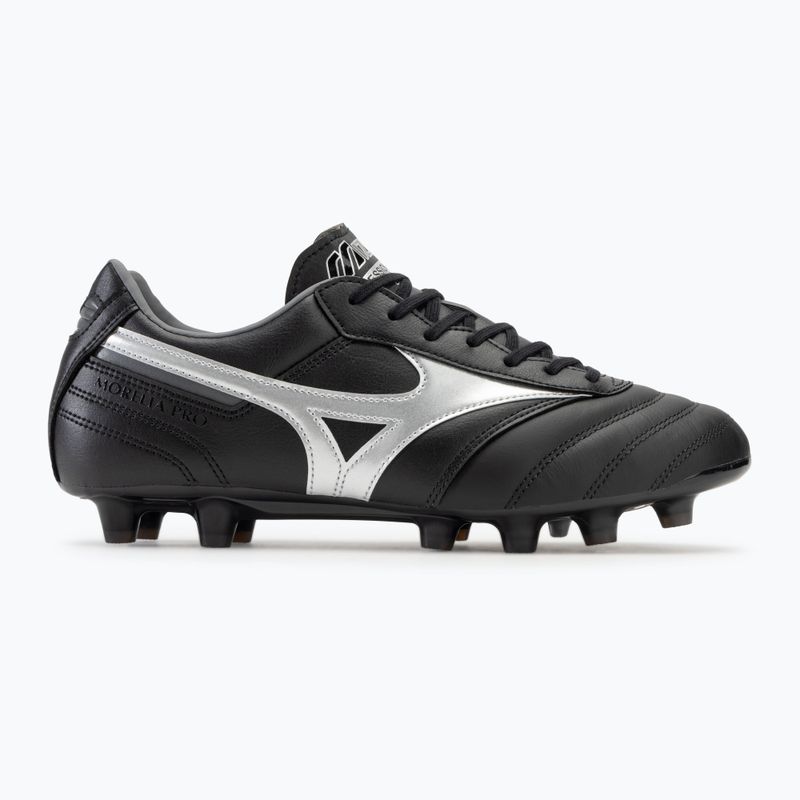 Férfi Mizuno Morelia II Pro MD futballcipő fekete/galaxis ezüst/sötét árnyék 2