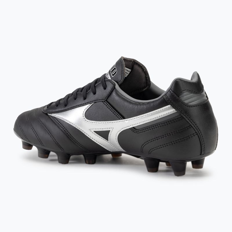 Férfi Mizuno Morelia II Pro MD futballcipő fekete/galaxis ezüst/sötét árnyék 3