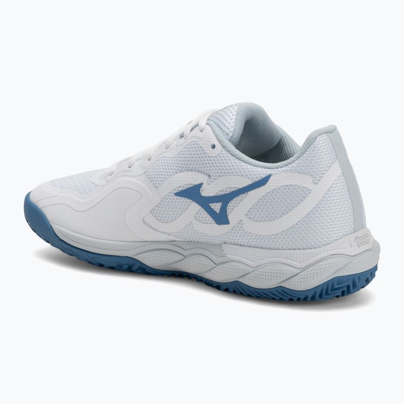 Női teniszcipő Mizuno Wave Enforce Court CC white/ parisian blue/ plein air 3