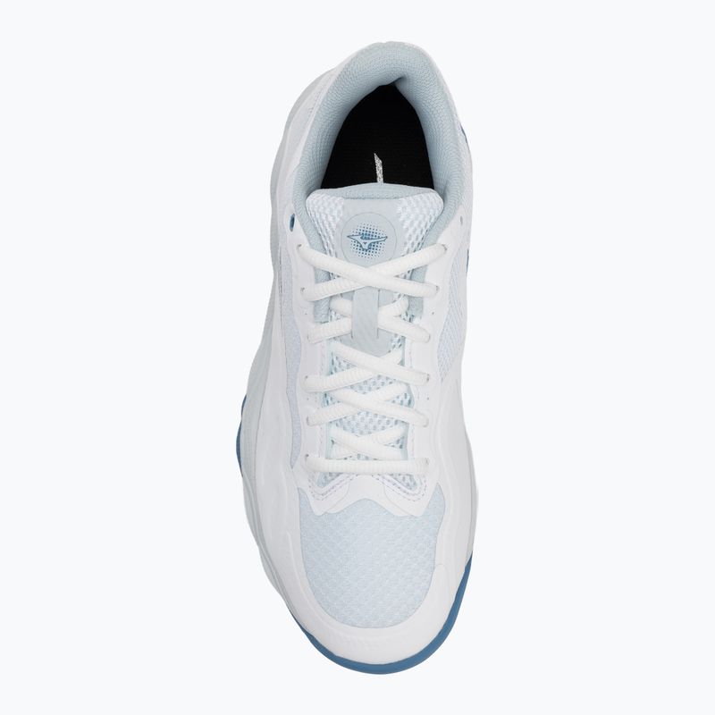 Női teniszcipő Mizuno Wave Enforce Court CC white/ parisian blue/ plein air 5