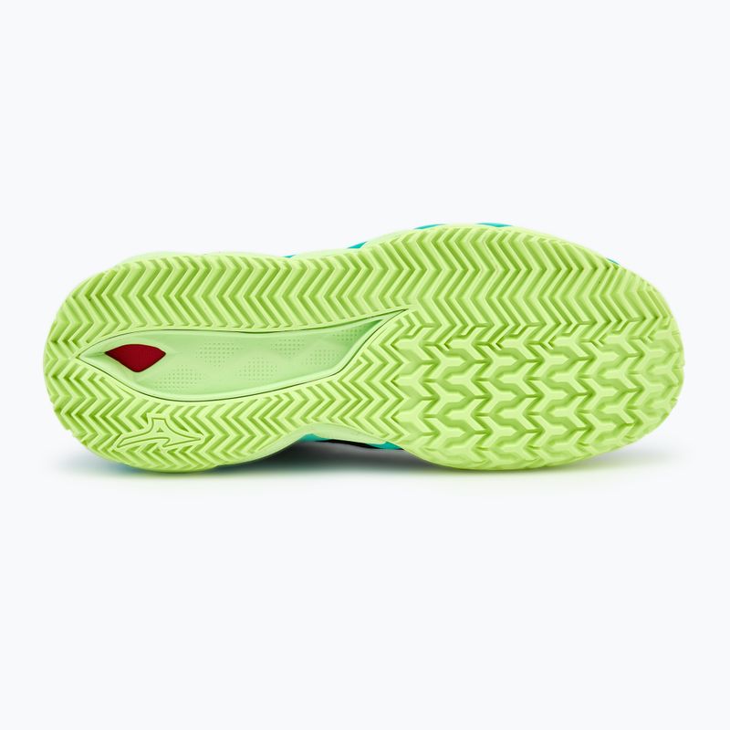 Férfi teniszcipő Mizuno Wave Enforce Tour CC fekete/fehér/mizuno neo lime 4