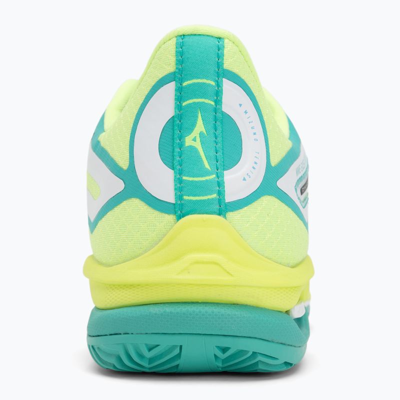 Női teniszcipő Mizuno Wave Exceed Tour 6 CC W fehér/fekete/izuno neo lime 6