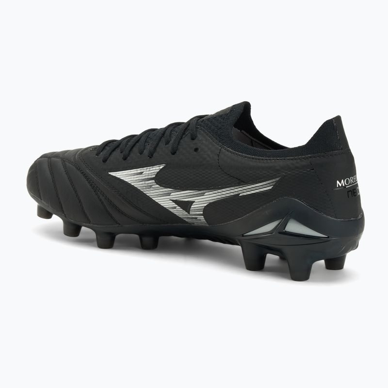 Férfi futballcipő Mizuno Morelia Neo IV β Elite FG black/galaxy silver/black 3