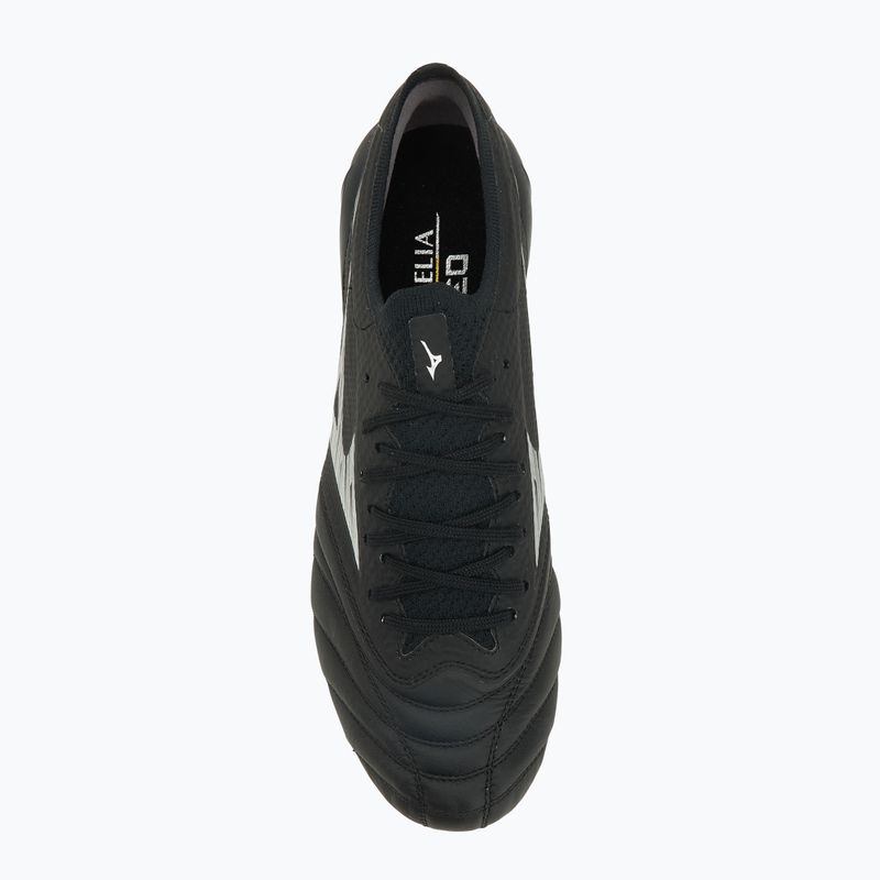 Férfi futballcipő Mizuno Morelia Neo IV β Elite FG black/galaxy silver/black 5