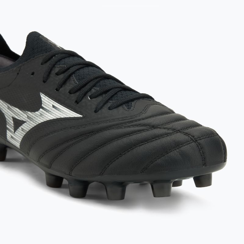Férfi futballcipő Mizuno Morelia Neo IV β Elite FG black/galaxy silver/black 7