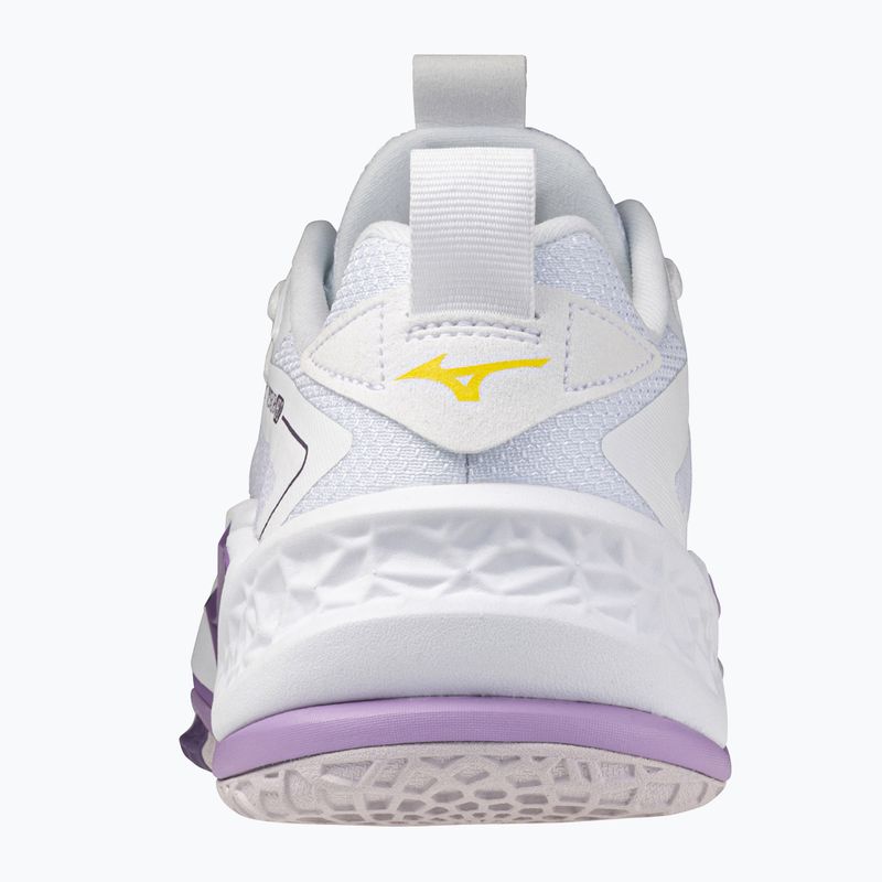 Mizuno Wav Stealth Neo 2 kézilabda cipő fehér / navy barack / barack parfait 3