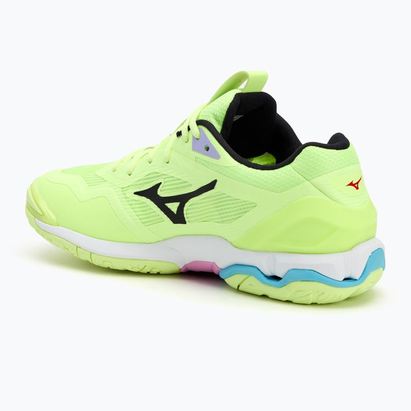 Férfi kézilabda cipő Mizuno Wave Stealth 6 neo lime/fekete/splish splash Mizuno Wave Stealth 6 neo lime/fekete/splish splash 3