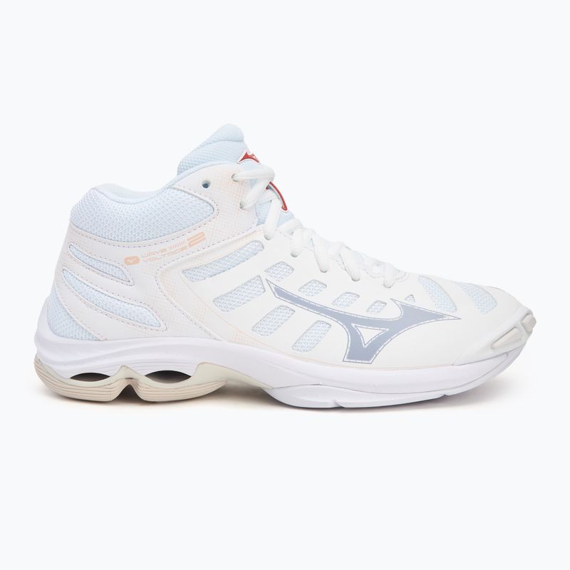 Női röplabda cipő Mizuno Wave Voltage 2 Mid white/aleutian/cloud pink 2