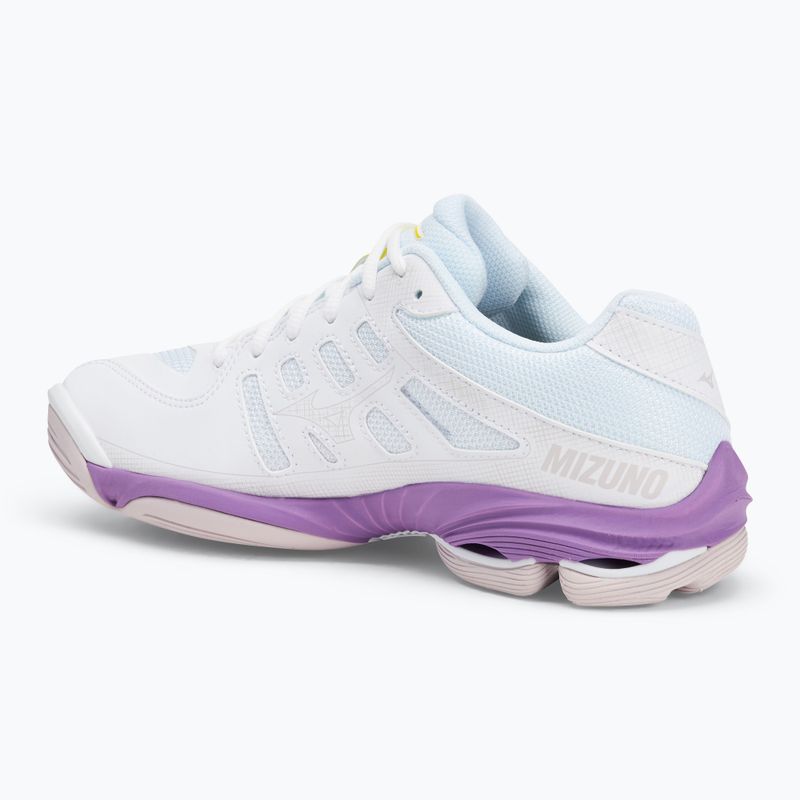 Női röplabda cipő Mizuno Wave Voltage 2 white/patrician purple/quince 3