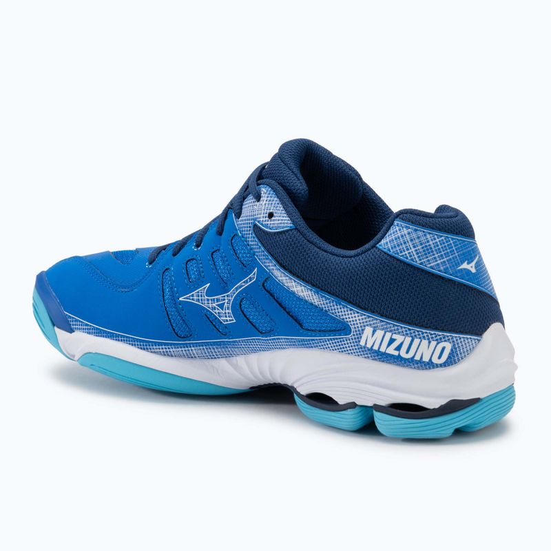 Férfi röplabda cipő Mizuno Wave Voltage 2 mugen kék/fehér/állambeli kék 3