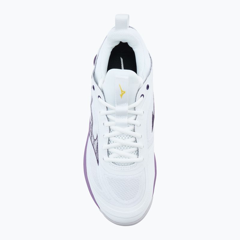 Női röplabda cipő Mizuno Wave Luminous 3 fehér/patrician purple/quince 5