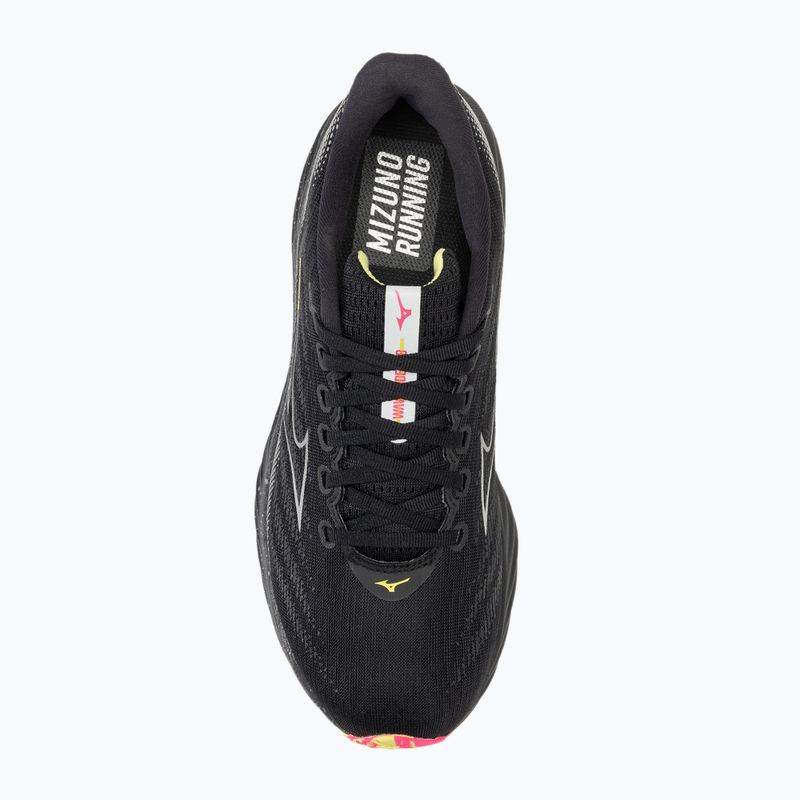 Férfi futócipő Mizuno Wave Rider 28 fekete/ezüst/napsárga lime 5