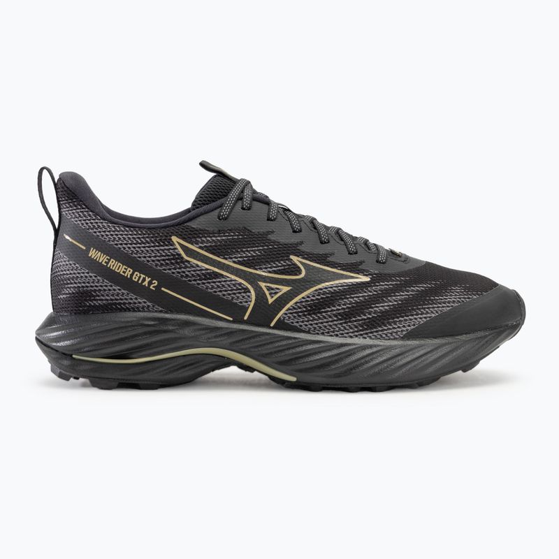 Férfi futócipő Mizuno Wave Rider GTX 2 fekete/arany halo/csendes árnyalat 2