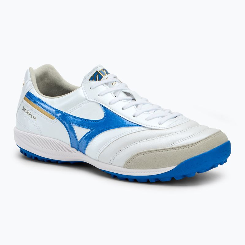 Mizuno Morelia Sala Elite TF férfi futballcipő fehér/lézerkék/arany