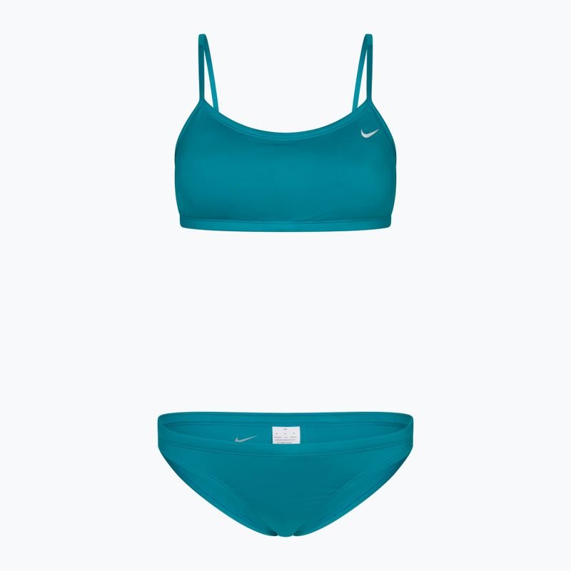 Női kétrészes fürdőruha Nike Essential Sports Bikini világoskék NESSA211-345