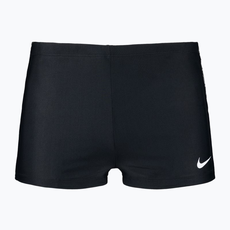 Férfi Nike Logo Tape Square Leg úszó boxeralsó fekete NESSB134-001