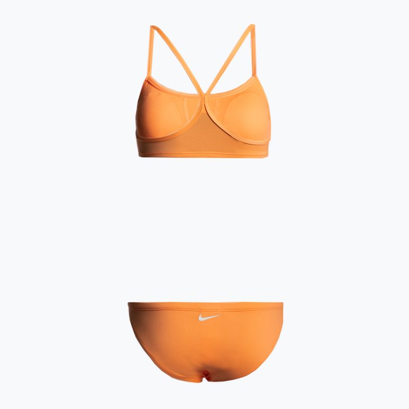 Női kétrészes fürdőruha Nike Essential Racerback Bikini rózsaszín NESSA211 2