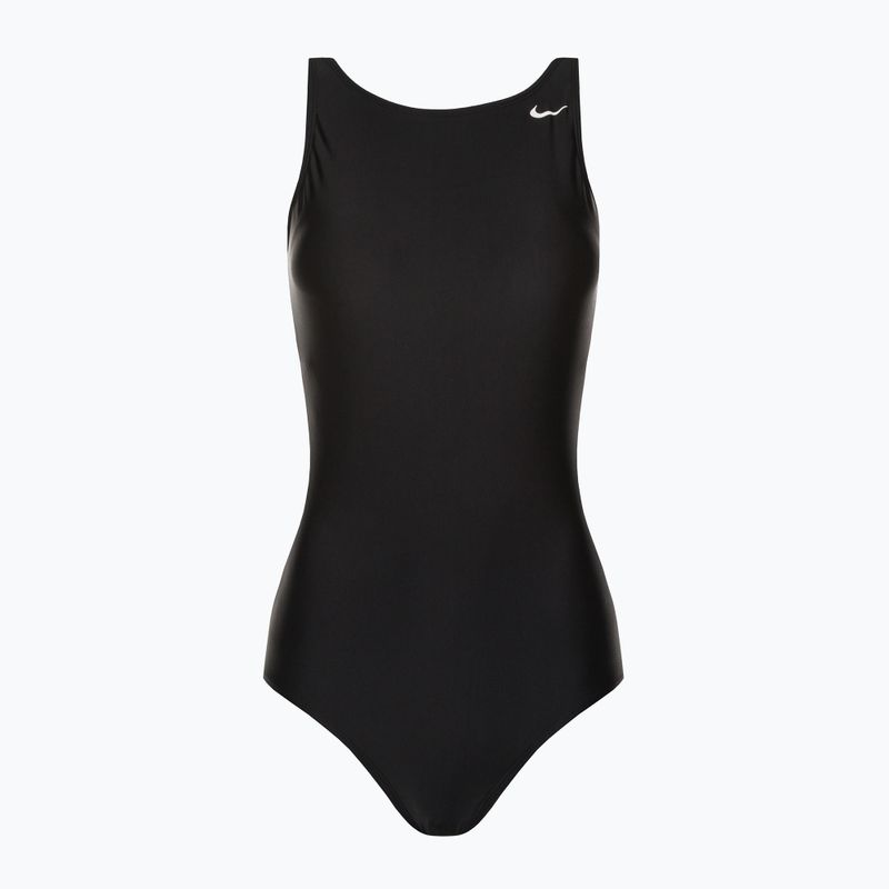 Nike Hydralock Sculpt U-Back női egyrészes fürdőruha fekete NESSC200-001