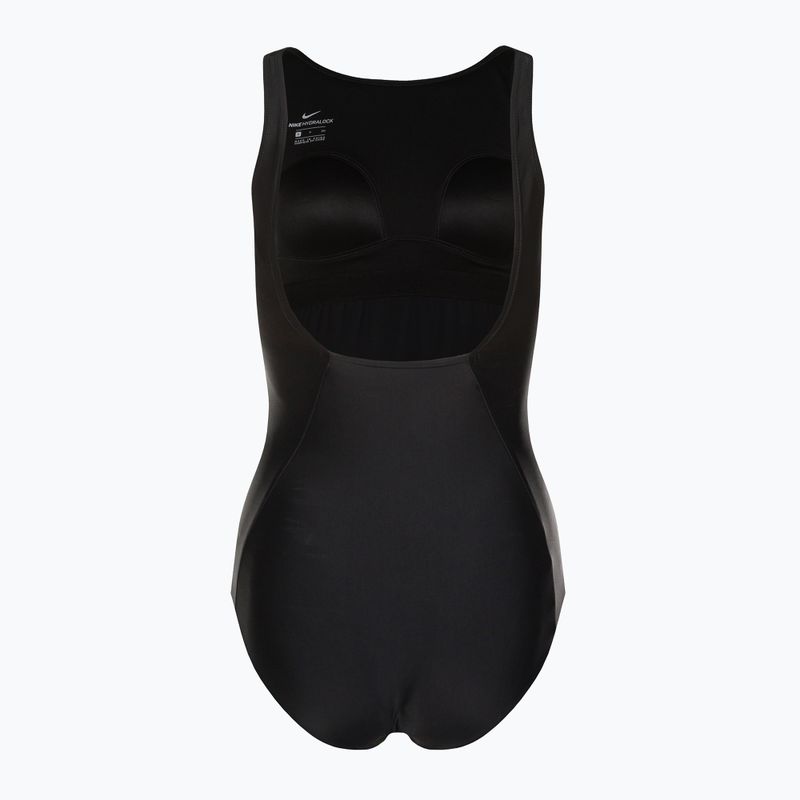 Nike Hydralock Sculpt U-Back női egyrészes fürdőruha fekete NESSC200-001 2