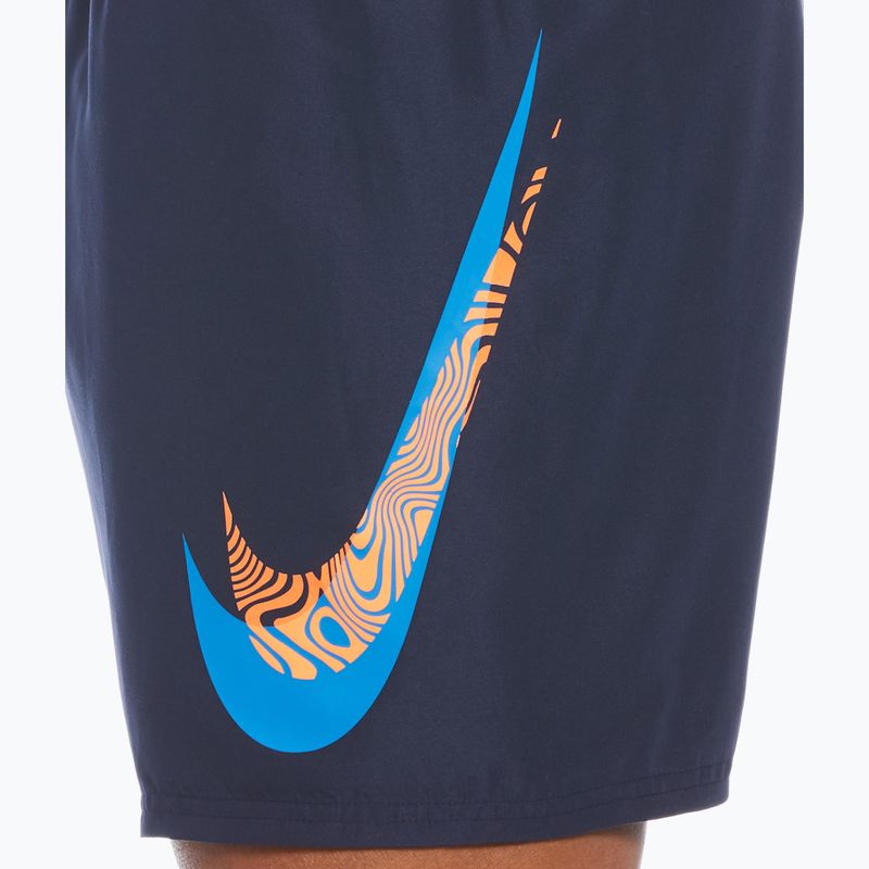 Férfi Nike Liquify Swoosh 5" Volley úszónadrág sötétkék NESSC611-440 3
