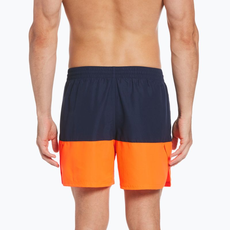 Férfi Nike Split 5" Volley úszónadrág tengerészkék és narancssárga NESSB451-822 7