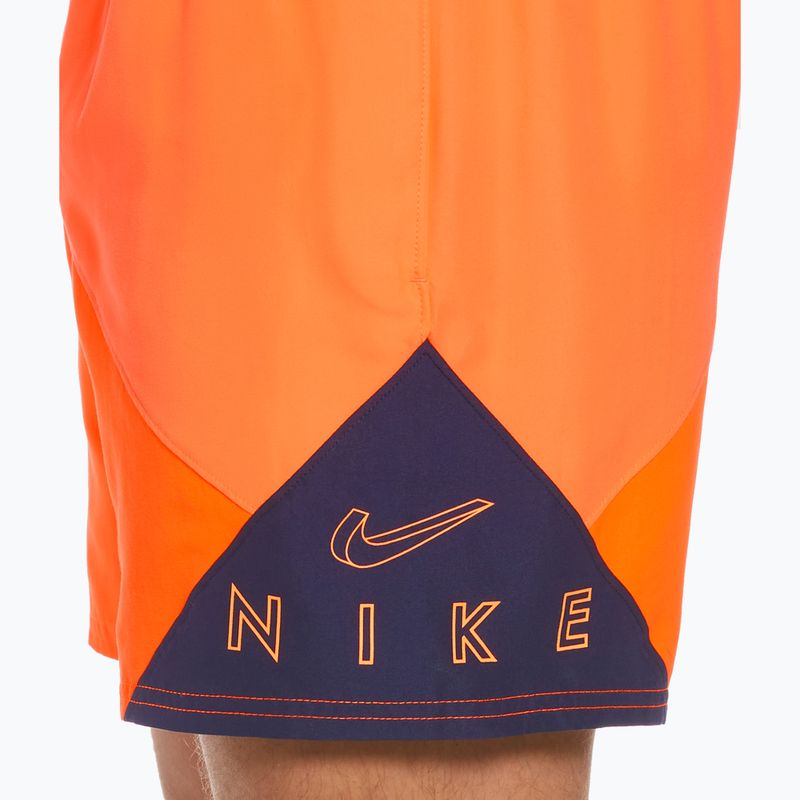 Férfi Nike Logo 5" Volley úszónadrág kék NESSC470-440 4