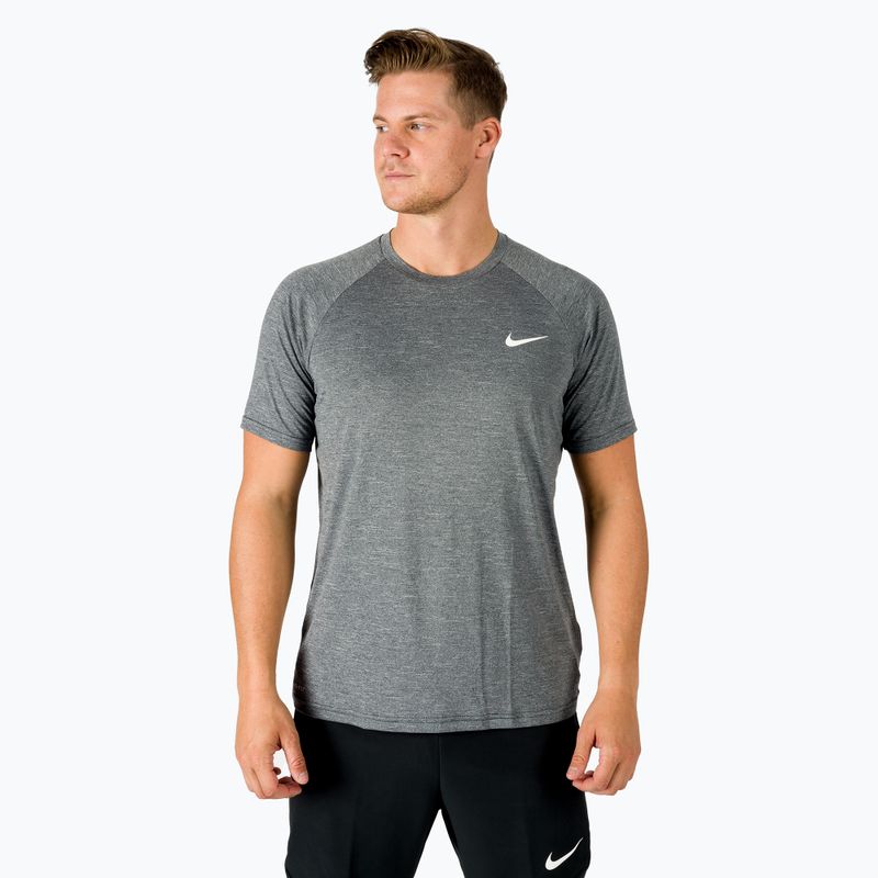 Férfi edzőpóló Nike Heather fekete NESSB658-001