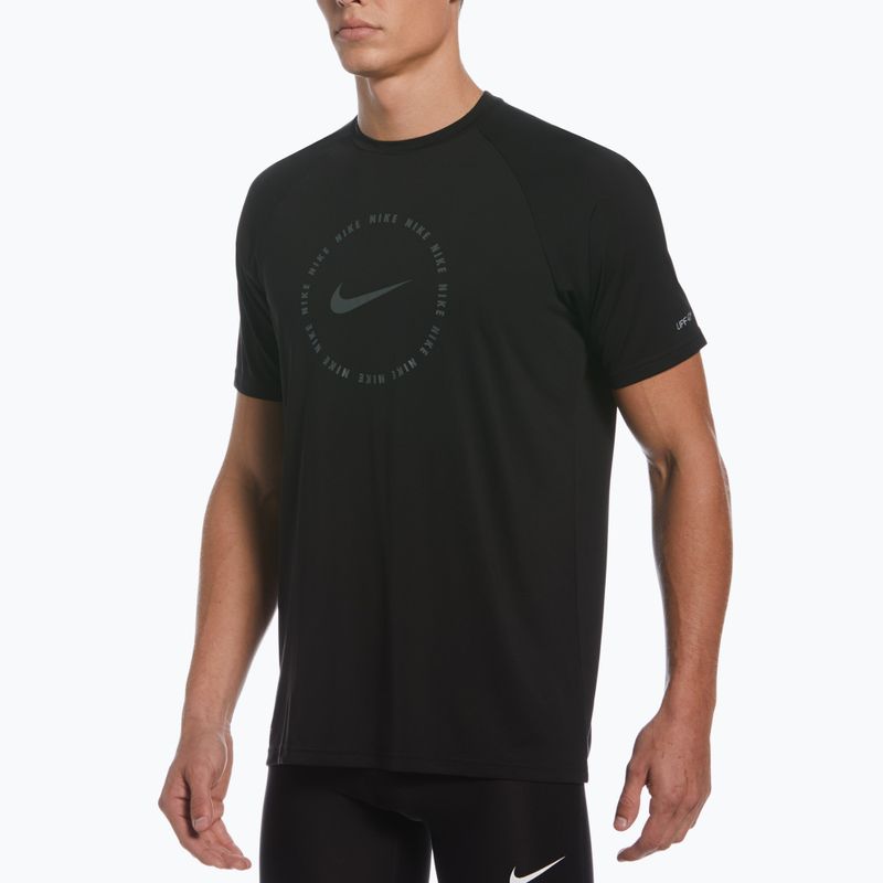 Férfi edzőpóló Nike Ring Logo fekete NESSC666-001 8