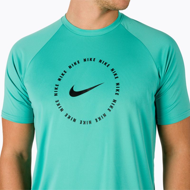 Férfi edzőpóló Nike Ring Logo türkiz NESSC666-339 7