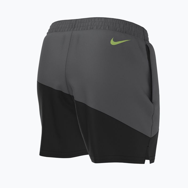 Férfi Nike Block Swoosh 5" Volley úszónadrág fekete NESSC492-001 2