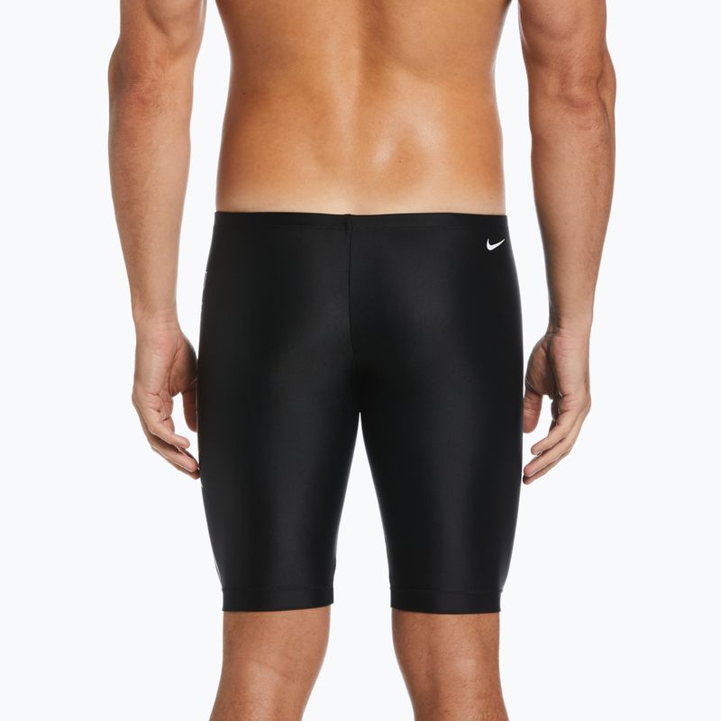 Férfi Nike Multi Logo Swim Jammer Jet Fekete NESSC588 6