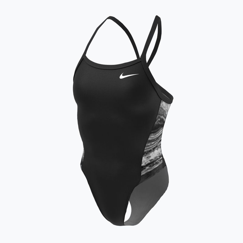 Női fürdőruha Nike Multiple Print Racerback Splice One jet fekete NESSC051-006 6