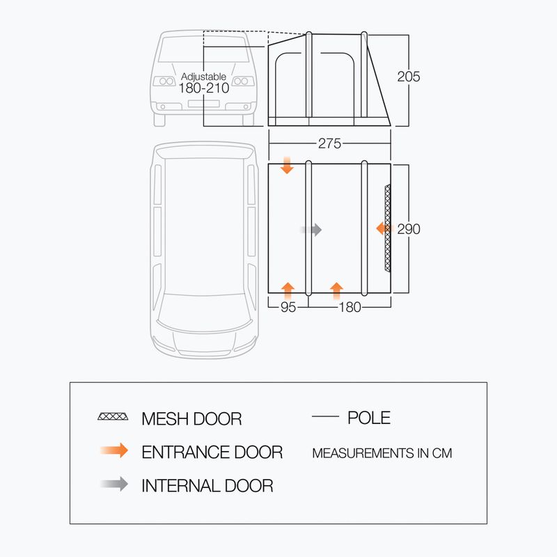 Elősátor Vango Faros II Low 2