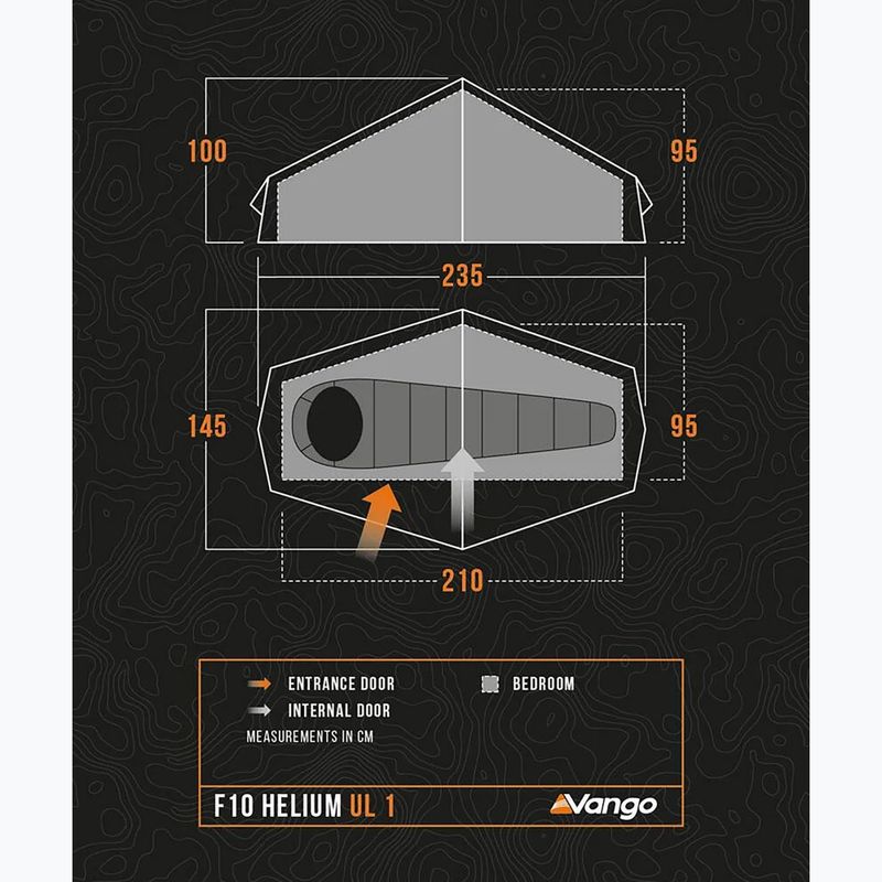 Vango Helium UL 1 alpesi zöld 1 személyes trekking sátor 19