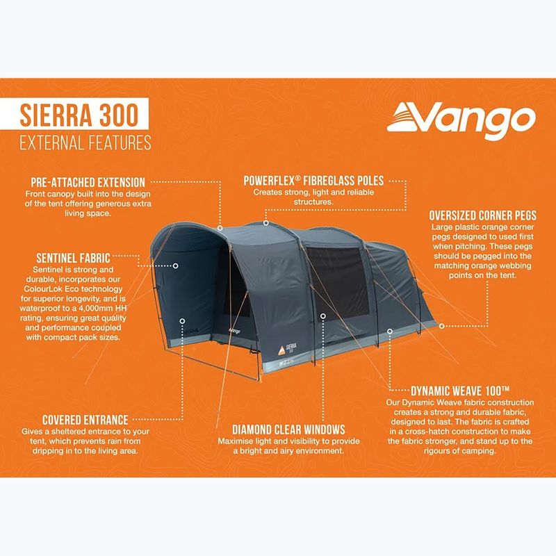 Kempingsátor 3-osobowy Vango Sierra 300 deep blue 10