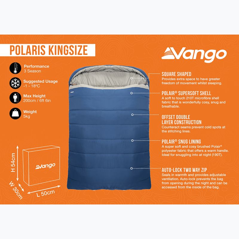 Vango Polaris Kingsize neptune hálózsák 10