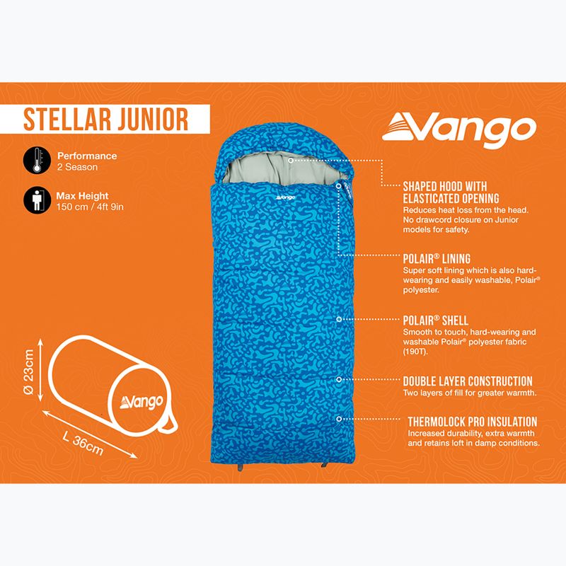 Vango Stellar Junior gyermek hálózsák atlanti kék 10