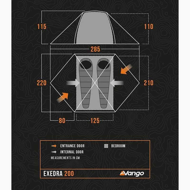 Túrasátor 2-osobowy Vango Exedra 200 forest green 2