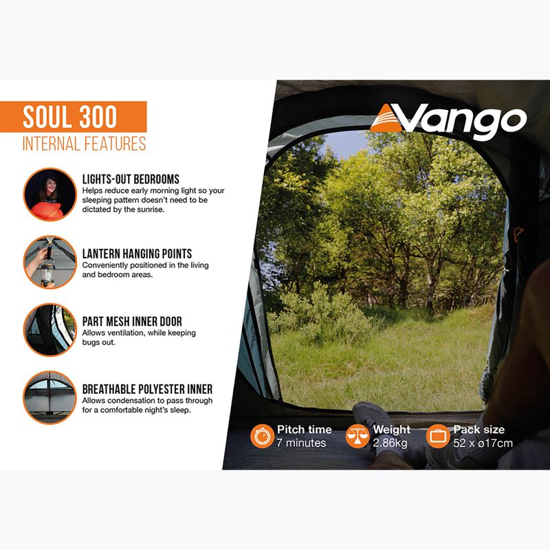 Vango Soul 300 mélykék 3 személyes trekking sátor 12