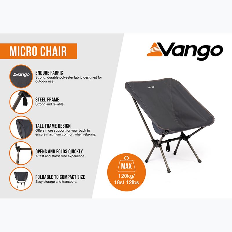 Vango Micro india tinta túraszék 7