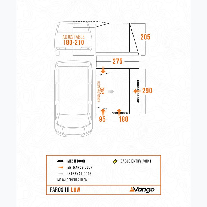 Előtér lakóautóhoz Vango Faros II Low smoke 10